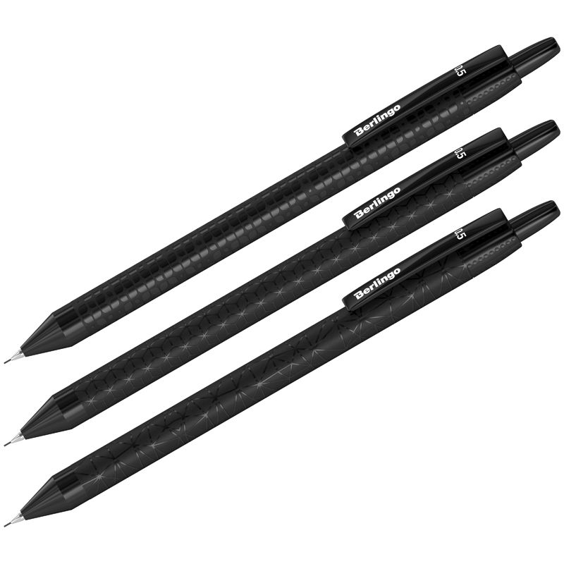 BSk_12130 Карандаш автоматический Berlingo "Doubleblack" 0,5 мм — изображение 1