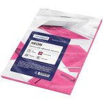 Бумага цветная "OfficeSpace" neon, 80г/м2, А4, малиновая