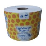 Бумага туалетная на втулке, 1 слой, 70 м