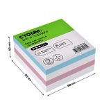 Блок для записей СТАММ "Стандарт", 8*8*4 см, ассорти — изображение 2