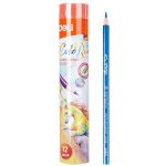 Карандаши цветные Deli "ColoRun", 12 цветов, трехгранные, в тубе