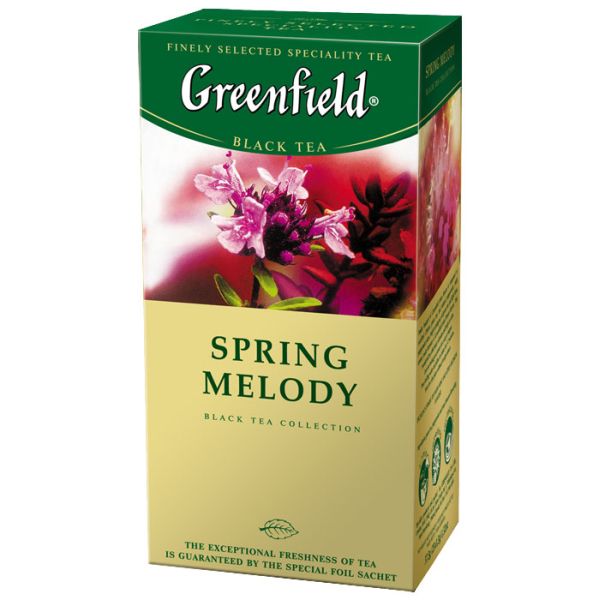 Чай GREENFIELD "Spring Melody" черный, 25 пакетиков
