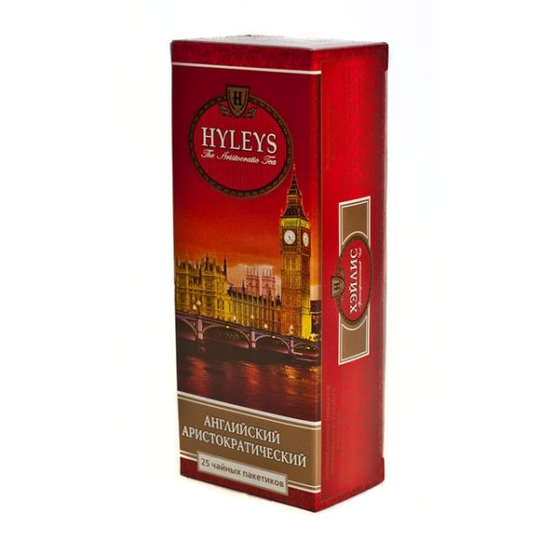 Чай HYLEYS "Английский Аристократический" черный, в пакетиках, 25 пакетиков