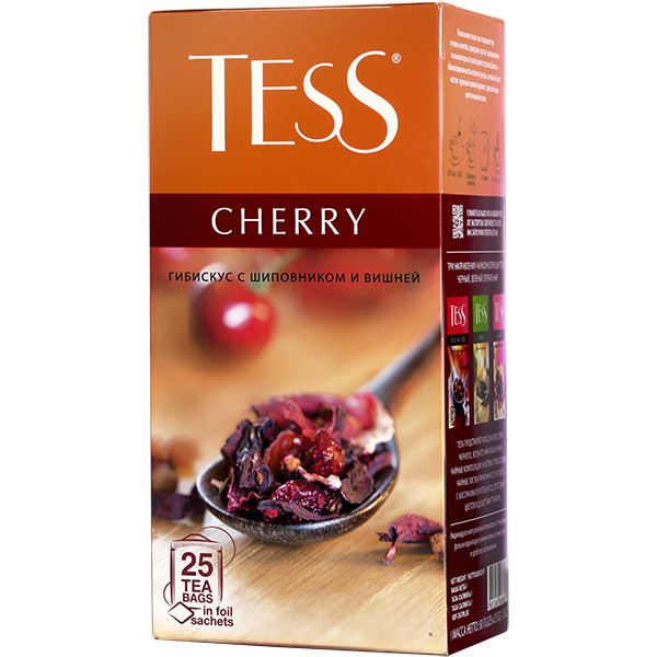 Чайный напиток TESS "Cherry" 25 пакетиков