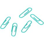 Скрепки 28мм, 100шт. "Berlingo", цветные, голубые, ПВХ упаковка — изображение 2