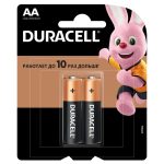 Батарейки DURACELL "Basic" Alkaline, AA, блистер, 2 шт.