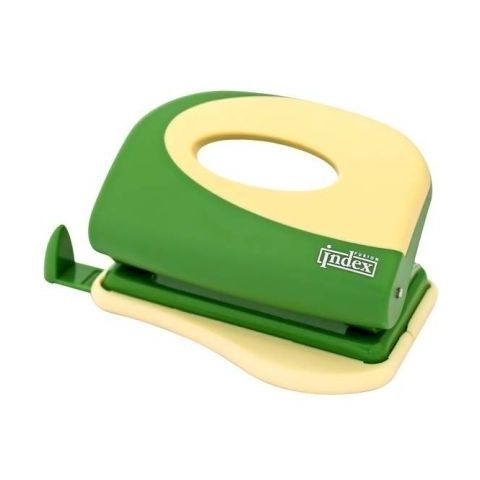 Дырокол FUSION, до 10 листов "INDEX", зеленый/желтый, арт. IFP700GN/YL, цена, купить в Минске