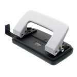 Дырокол "DELI-0101", до 12 листов, белый