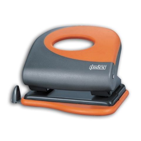 Дырокол FUSION, до 20 листов "INDEX", серый/оранжевый, арт. IFP705GY/OR, цена, купить в Минске