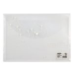 Папка-конверт на кнопке А4 DELI "AURORA", 180 мкм, прозрачная с рисунком — изображение 2