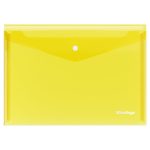 Папка-конверт на кнопке А4 Berlingo "No Secret", 200 мкм, прозрачная — изображение 2