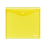 Папка-конверт на кнопке А5+ Berlingo "No Secret", 200 мкм, прозрачная