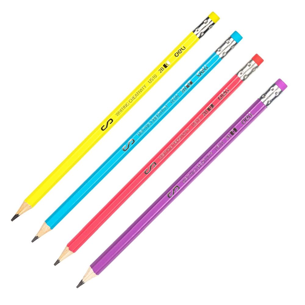 EU51006 Карандаш чернографитный "Scribe", 2B, шестигранный деревянный корпус — изображение 1