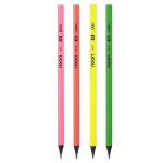 Карандаш чернографитный, пластиковый "NEON", HB, трехгранный