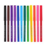 Фломастеры DELI "ColoRun" 12 цветов, круглые, картонная коробка — изображение 2