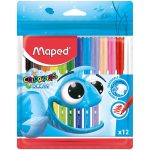 Фломастеры MAPED "Color Peps Ocean", 12 цветов, ПВХ упаковка