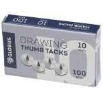 Кнопки канцелярские Globus, 10 мм, 100 шт.