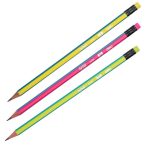 Карандаш чернографитный "POP", 2B, трехгранный