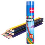 Карандаши цветные Deli "Colored Pencils", 12 цветов, шестигранные, в тубе