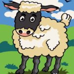 Картина по номерам 30х40 "Овечка"