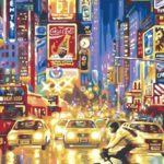 Картина по номерам 30х40 "Город"