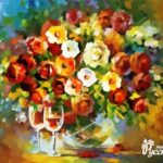 Картина по номерам 40х50 "Цветы в вазе"