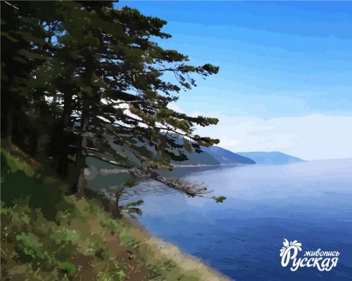 Картина по номерам 40х50 "Байкал, Листвянка"