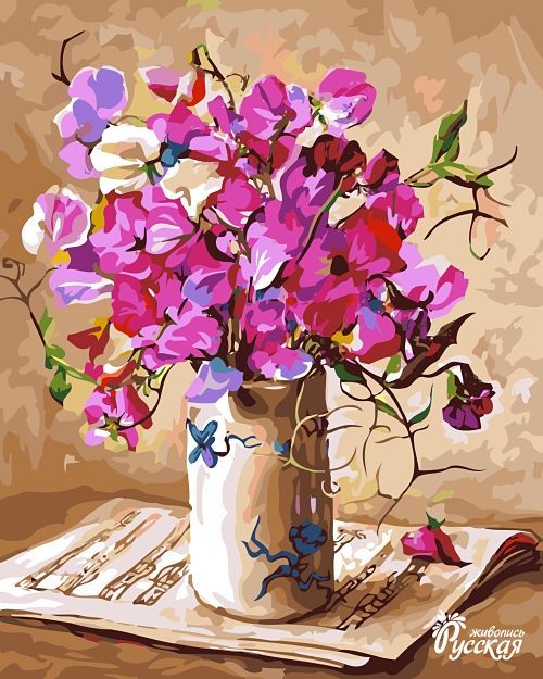 Картина по номерам 40х50 "Цветочная мелодия"