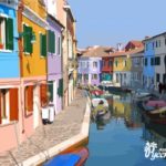 Картина по номерам 40х50 "Красочные дома, Венеция"