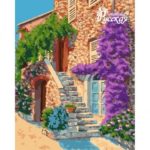 Картина по номерам 40х50 "Летний дворик"