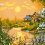 Картина по номерам 40х50 "Летний закат"