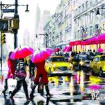 Картина по номерам 40х50 "На светофоре, Нью-Йорк"