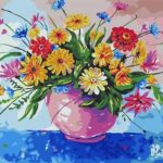 Картина по номерам 40х50 "Полевые цветы"