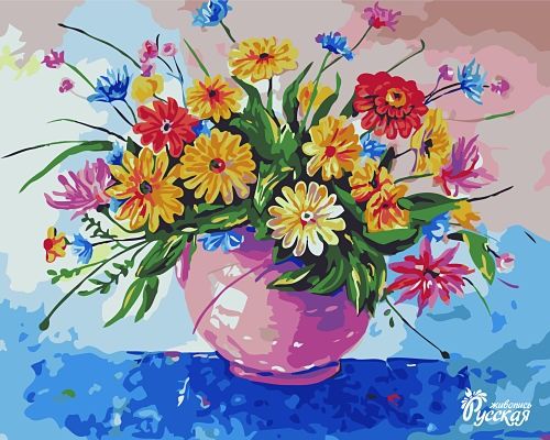 kartina_po_nomeram_40x50_polevye_cvety Картина по номерам 40х50 "Полевые цветы"