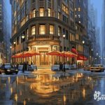 Картина по номерам 40х50 "Вечерние встречи"