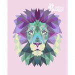 Картина по номерам 40х50 "Лев (полигональный стиль)"