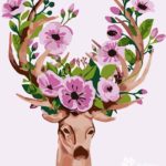 Картина по номерам 40х50 "Олень барона Мюнхгаузена"