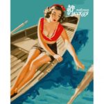 Картина по номерам 40х50 "Pin-up girl"