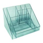 Подставка для канцелярских принадлежностей "КАСКАД", прозрачная голубая, цена, купить в Минске