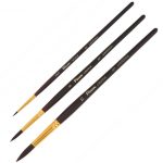 Кисть для рисования СИНТЕТИКА "Pinax CREATIVE", жесткая, круглая