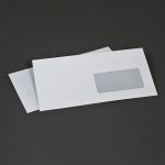 Конверт Е65 (110*220) с окном, без печати