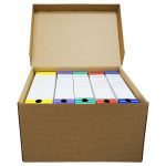 Короб архивный из гофрокартона с крышкой, 450*340*295 мм