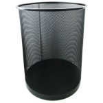 Корзина для бумаг, металлическая сетка, черная