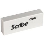 Ластик "Scribe", прямоугольный, белый, Deli 00210H