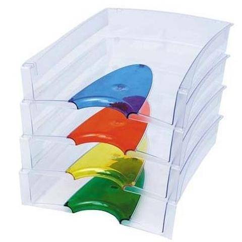 Лоток для бумаг "Премиум", горизонтальный, прозрачный, цена, купить в Минске