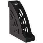 Лоток для бумаг вертикальный "Торнадо", черный