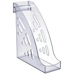 Лоток для бумаг вертикальный "Торнадо", прозрачный