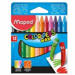 Мелки восковые MAPED "Color Peps", трехгранные, 12 цветов