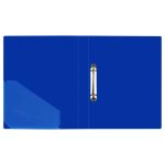 Папка на 2-х кольцах СТАММ "Стандарт" А4, 40 мм, 700 мкм, синяя — изображение 2