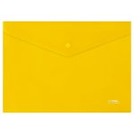 Папка-конверт на кнопке А4 "СТАММ", 180 мкм, пластик, прозрачная